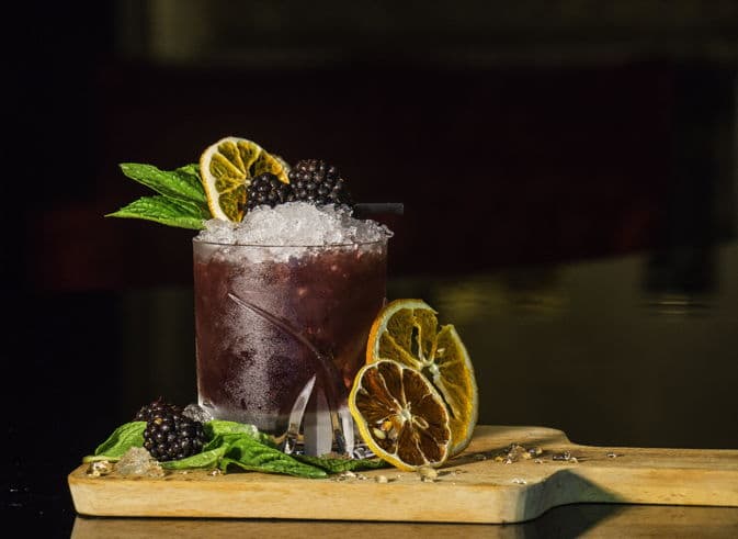 Cocktail/Blueberry lemon vodka spritz
