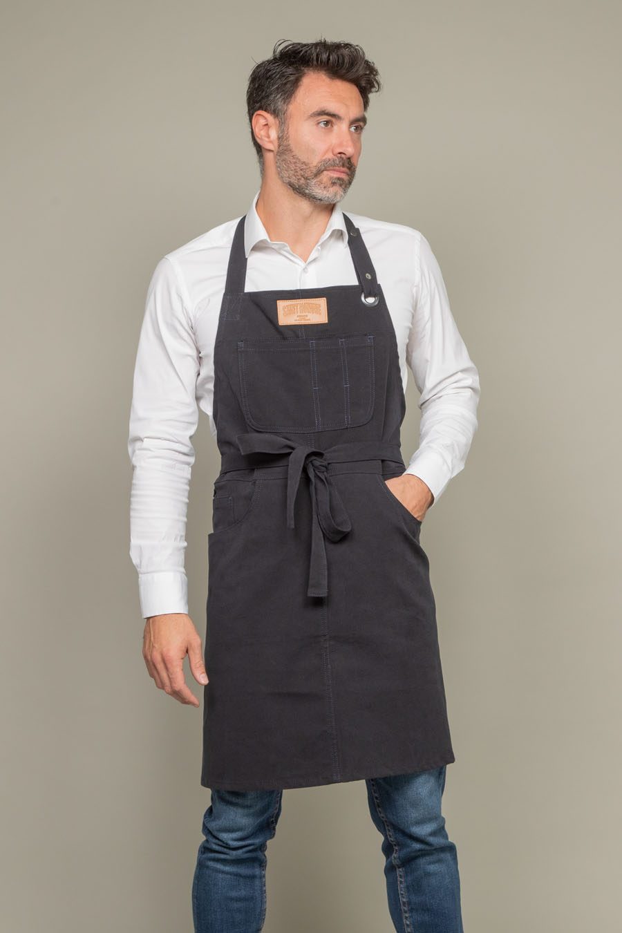 Tablier Léopold — Marine